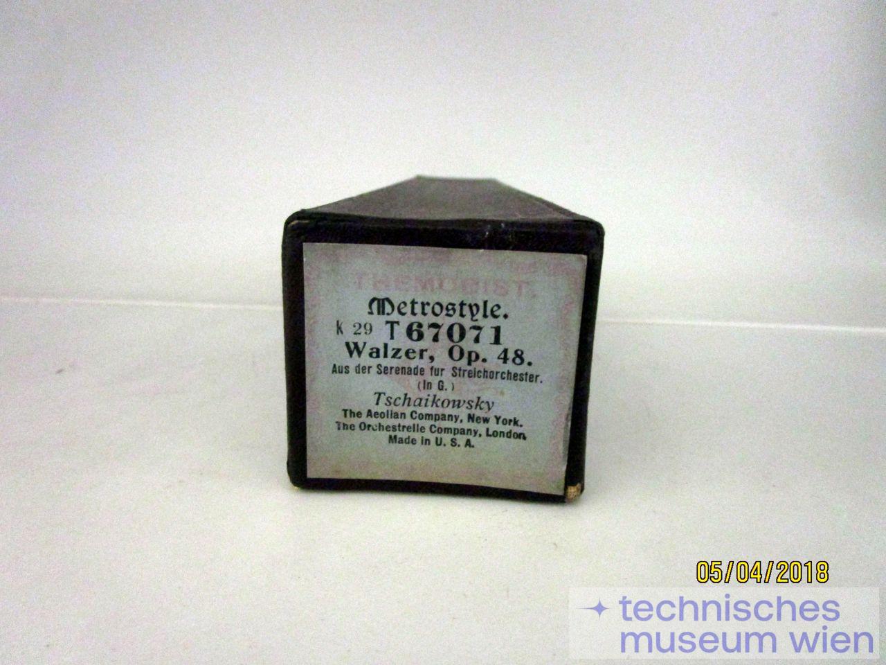Notenrolle Pianola Nr. T 67071 ''Walzer''