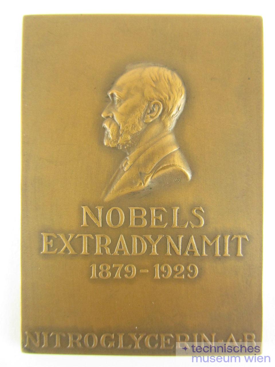 Plakette: "Alfred Nobel"