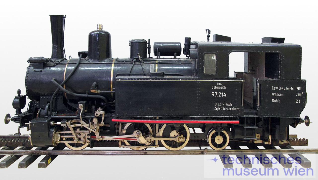 Dampflokomotive BBÖ 97.214
