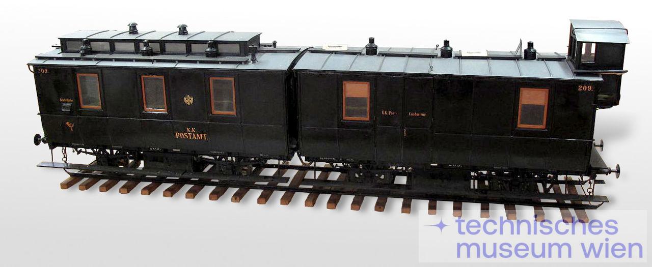 Zweiteiliger Bahnpostwagen Type FA